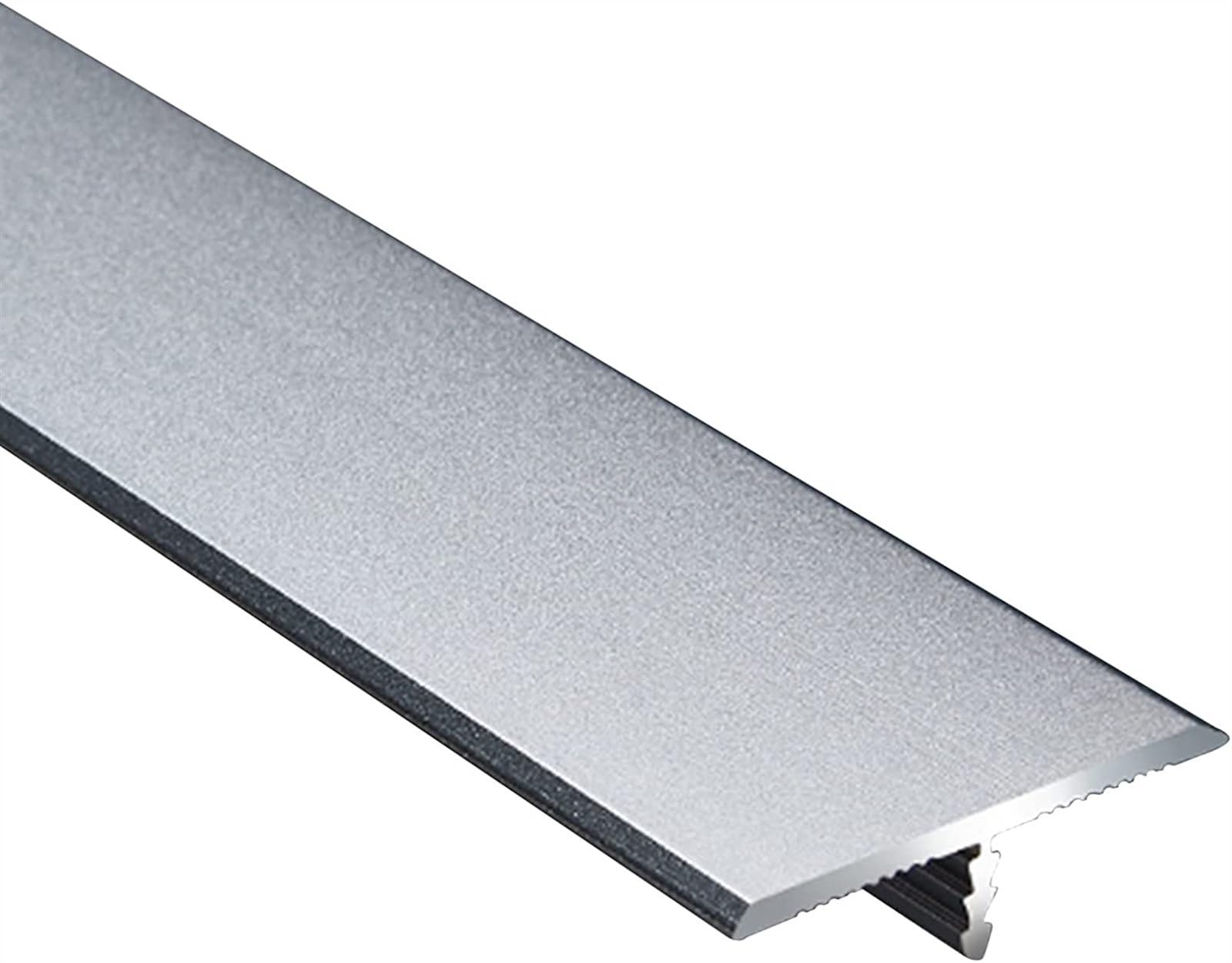 Profilo di Transizione, Striscia di Soglia, Rifinitura for bordi da pavimento a laminato in vinile, for la copertura di giunzioni tra piastrelle e legno, transizioni lisce(Grey)