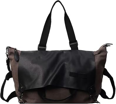 Tote large capacity handbag, suitable for womens work, travel, shopping, personalized retro work shoulder bag black