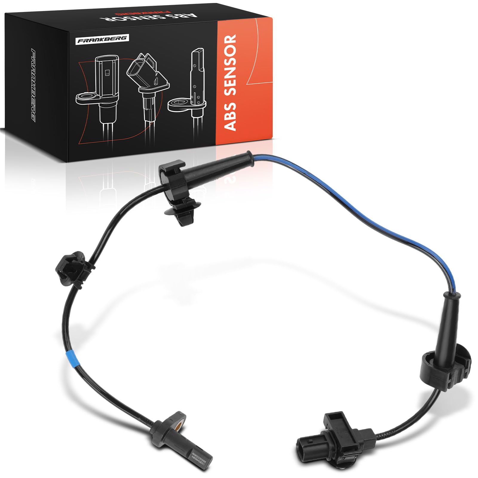 1 x ABS-sensor 2-polig achter links compatibel met Civic VIII Hatchback