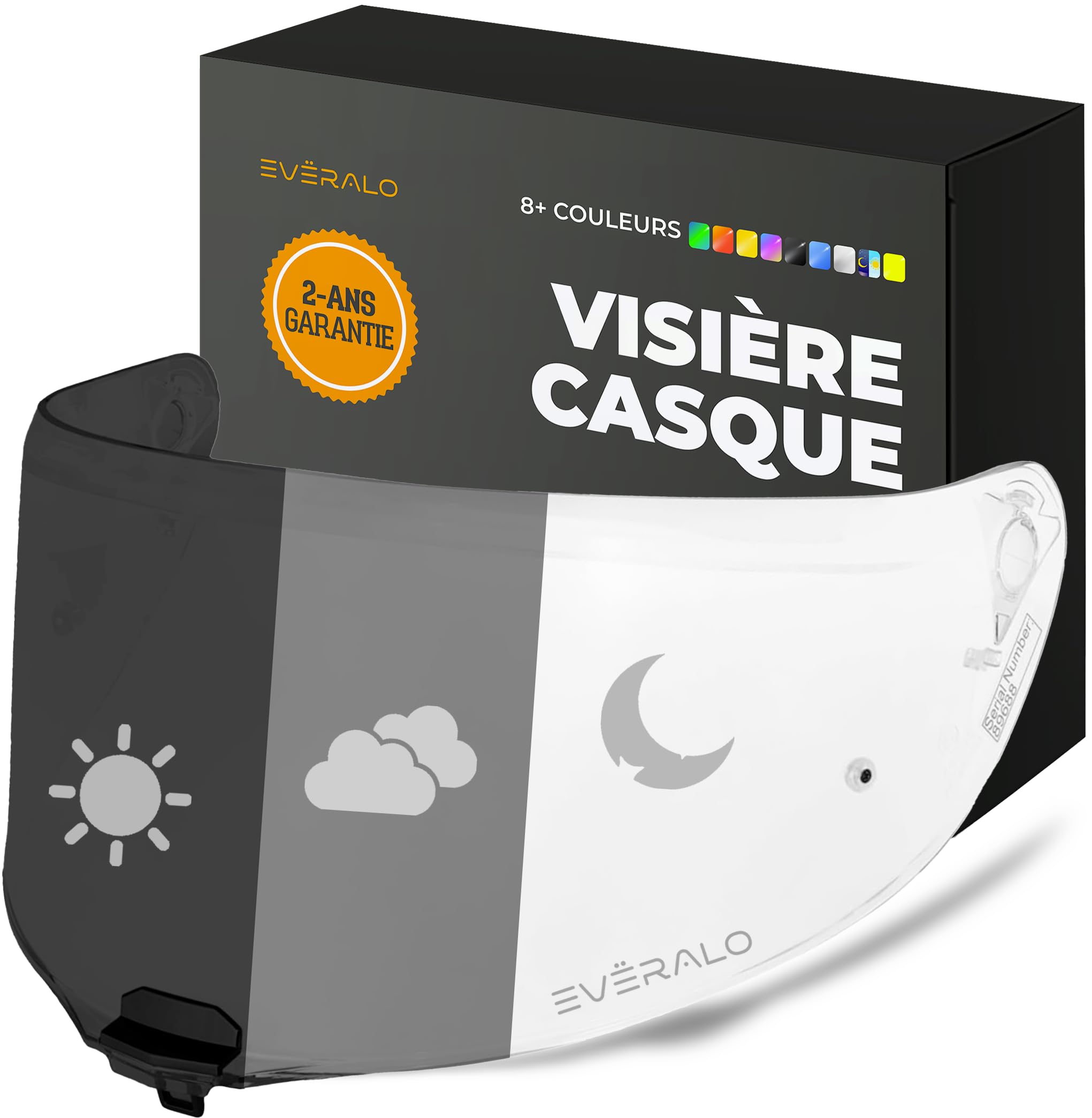 Visière pour Casque LS2 Vector 2 - Vector II Carbon - FF811 | Écran de Rechange Exclusif, Compatible avec Lentille Antibuée Originale