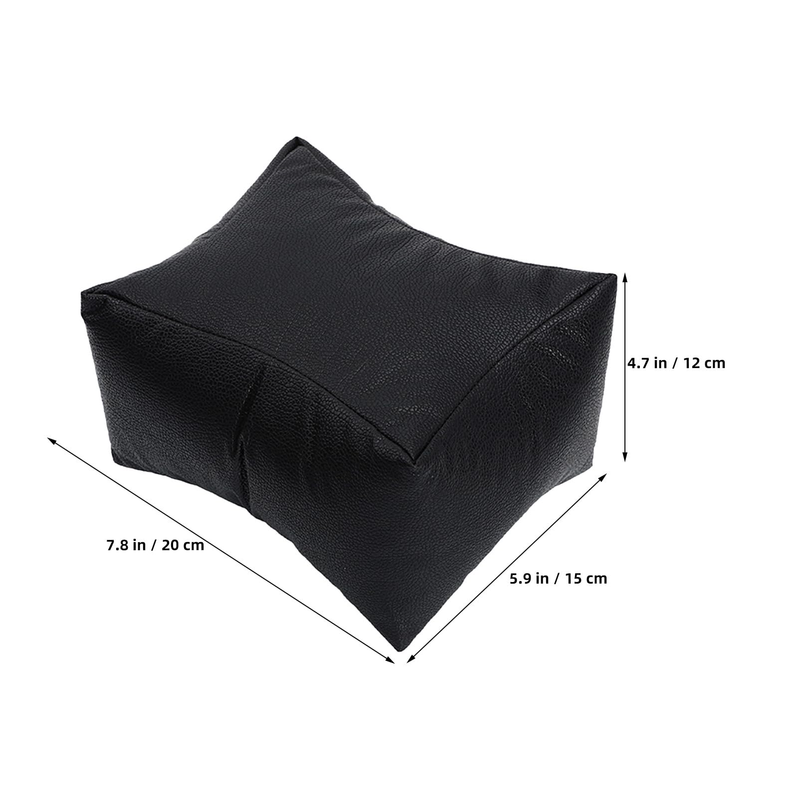 Zerodeko 2 reposabrazos portátiles para uñas, almohada de mano de cuero