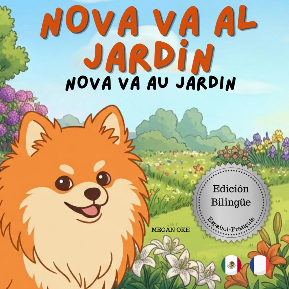 Nova va al Jardín | Nova va au Jardin: Un Libro Infantil Bilingüe En Español y Francés (Nova the Pomeranian Series) (Nova The Pomeranian: Outdoor Adventures (Bilingual: Spanish and French))