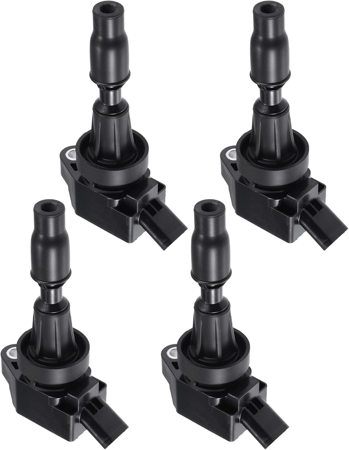 4 Pcs Ignition Coils Compatible for Hyundai Elantra L4 1.6L 2017-2019 for Hyundai Sonata L4 1.6L 2015-2019, Durable ABS Metal Black Engine Ignition Coil Set Replacement 27301-2B120