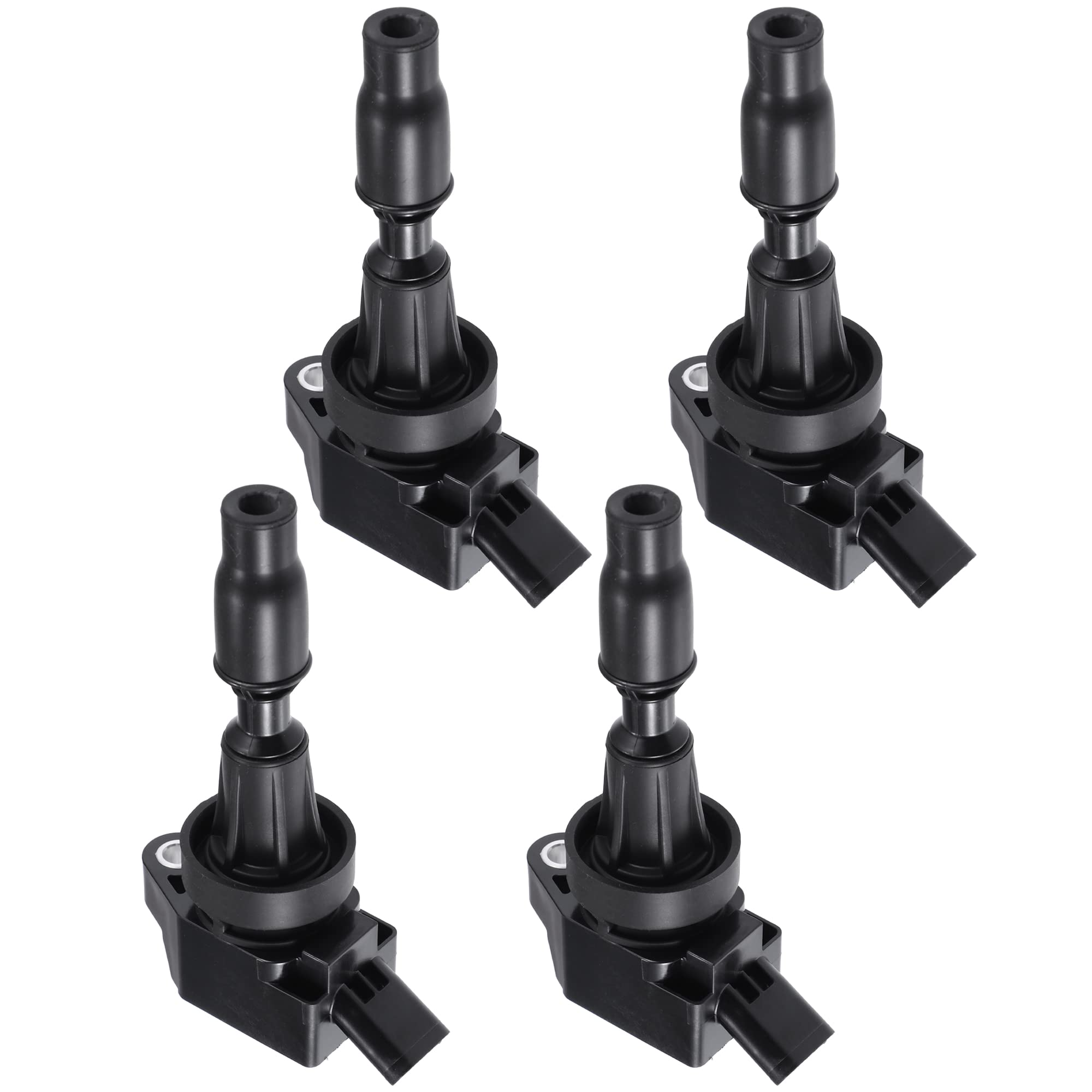 QUARKZMAN 4 Uds Bobinas Encendido Compatibles para Hyundai Elantra L4 1.6L, Negro