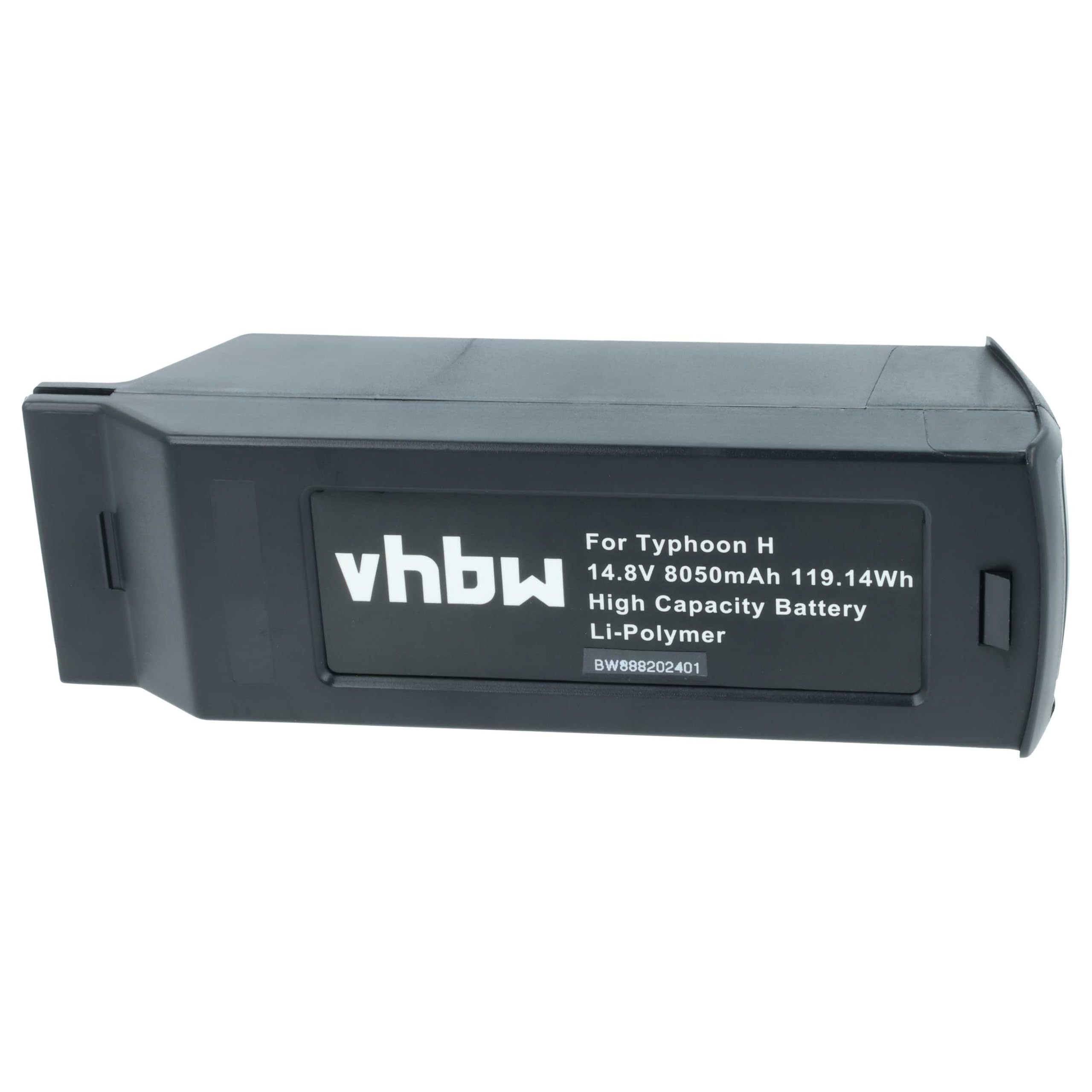 vhbw 2X Akku kompatibel mit Yuneec H480, Typhoon H Drohne Multicopter Quadrocopter (8050 mAh, 14,8 V, Li-Polymer)