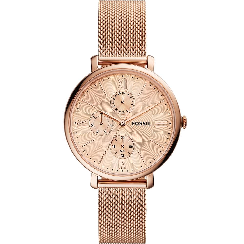 Fossil Jacqueline Analog Rose Gold Dial Womens Stainless Steel Watch-ES5098 (B091JH6TF5) Amazon Price History, Amazon Price Tracker