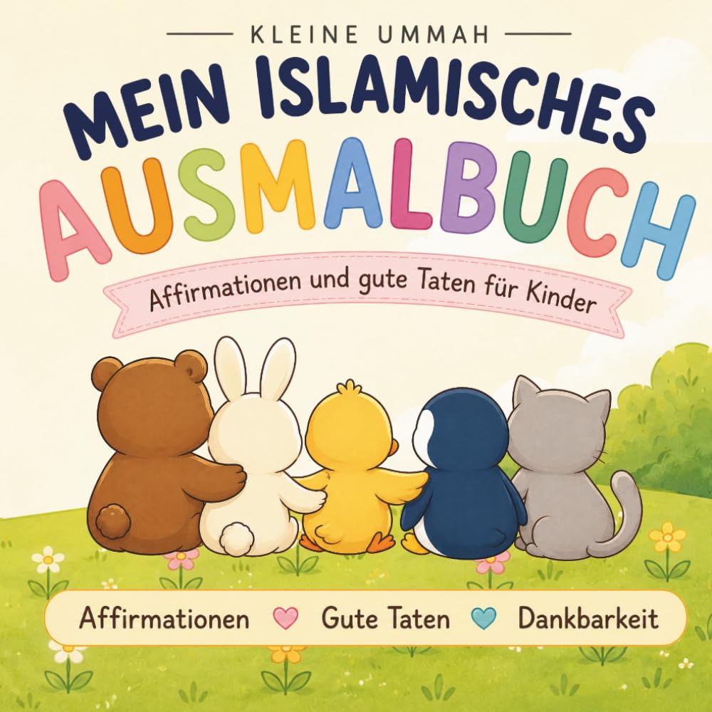 Mein islamisches Ausmalbuch – Affirmationen und gute Taten für Kinder: Islamisches Malbuch für Kinder mit positiven Affirmationen, Dankbarkeit und islamischen Werten