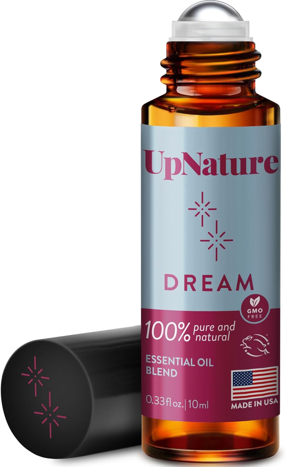 UpNature Dream Sleep Essential Oil Roll On – Natural Sleeping Blend with Lavender