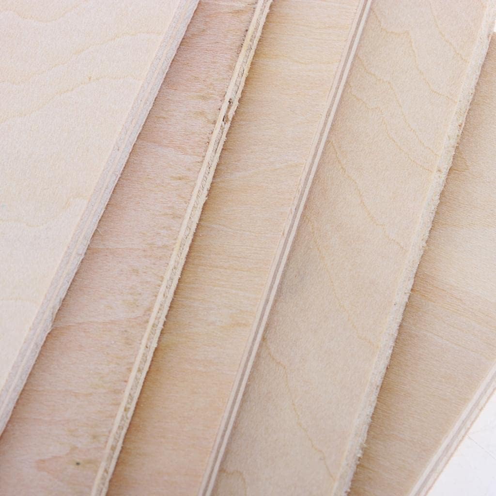 20 Pieces Plain Thin Balsa Wood Plate Woodworking Lumber for DIY Ship Toys