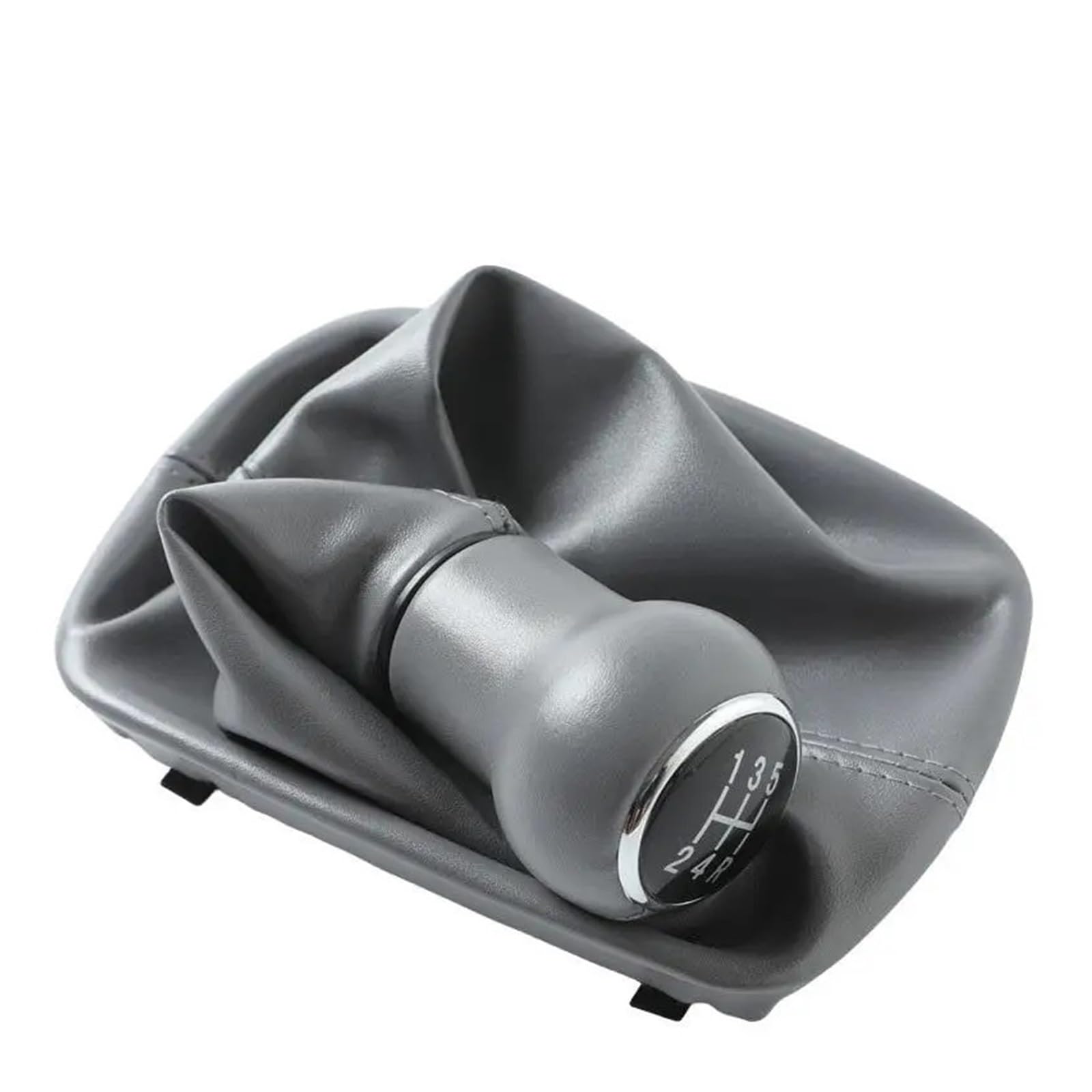 Grozzy Universal Shifter Handle for A6 C5 A4 B5 A8 D2 Gear Shift Knob Shifter Lever Stick Gaiter Boot Cover(5-Speed-Gray)