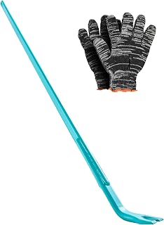 Prylever Bar, 907 kg Weight Capacity, 1.3 m Heavy Duty Carbon Steel Handle Pry Lever Bar, 1.4 m Long Crowbar for Concrete, Demolition, Crowbaring, Ideal for Construction & Industrial Use