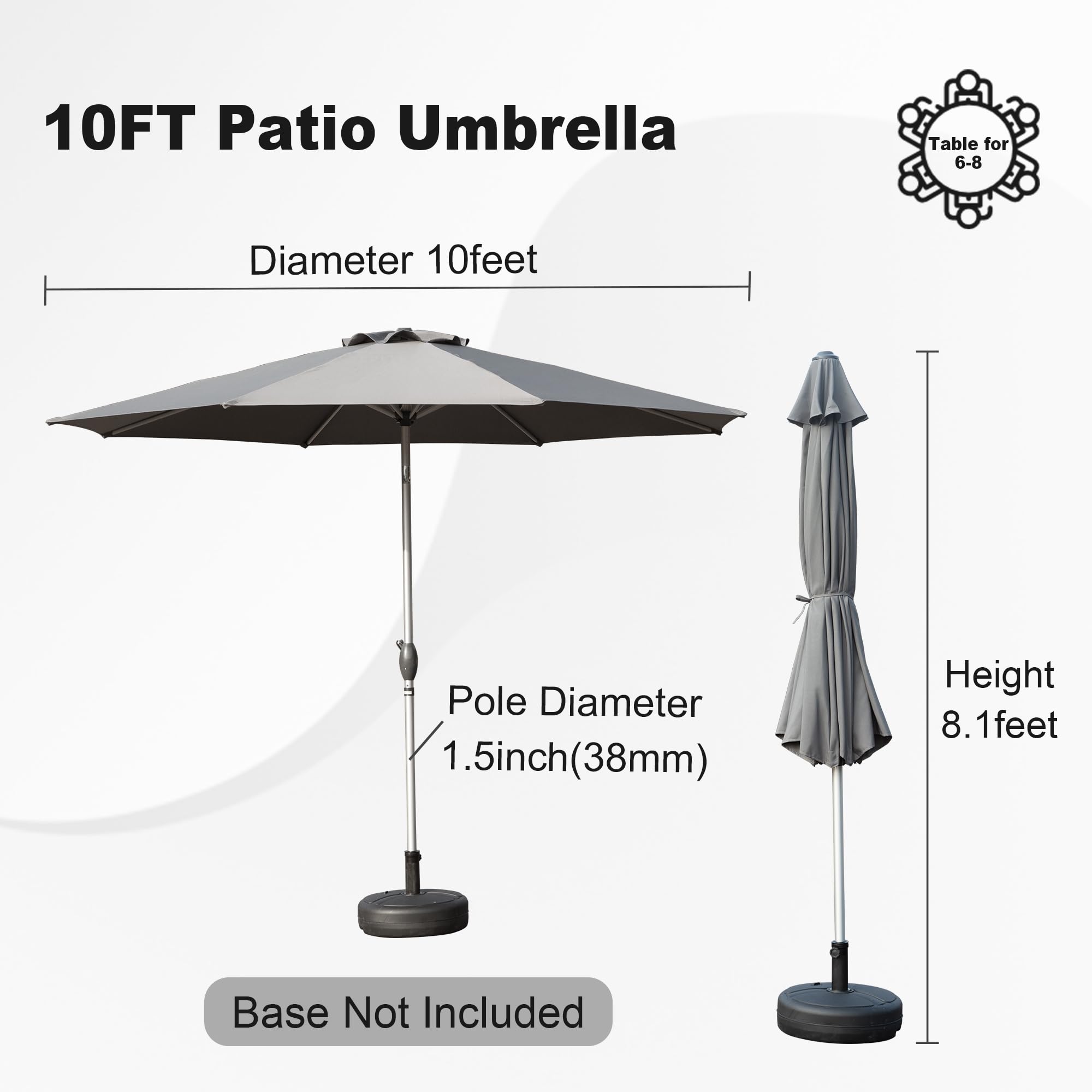 belham living 9 ft sunbrella deluxe tilt aluminum patio umbrella Sunbrella 9 Foot Tilting Patio Umbrella by World Market