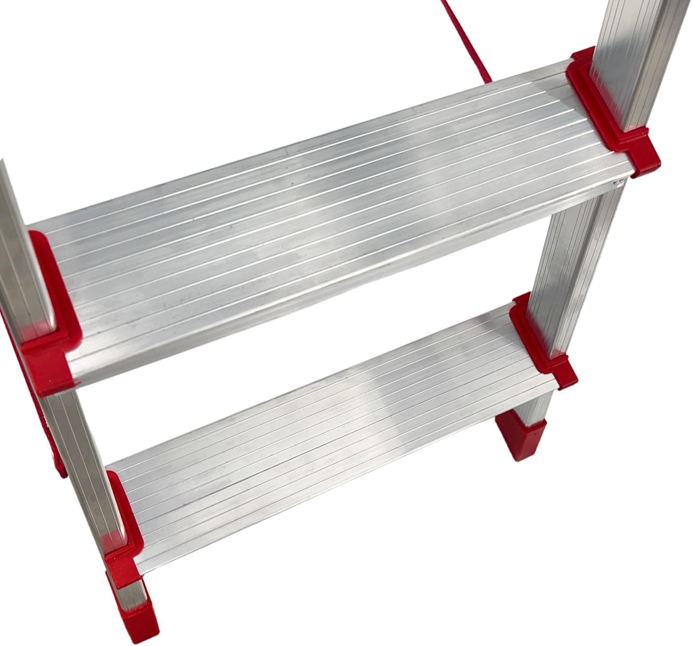 Scala Domestica in Alluminio Martina 3 Gradini con Piattaforma, Pieghevole e Leggera, Vaschetta Portaoggetti, Portata 150 kg, Certificazione EN131, Made in Italy