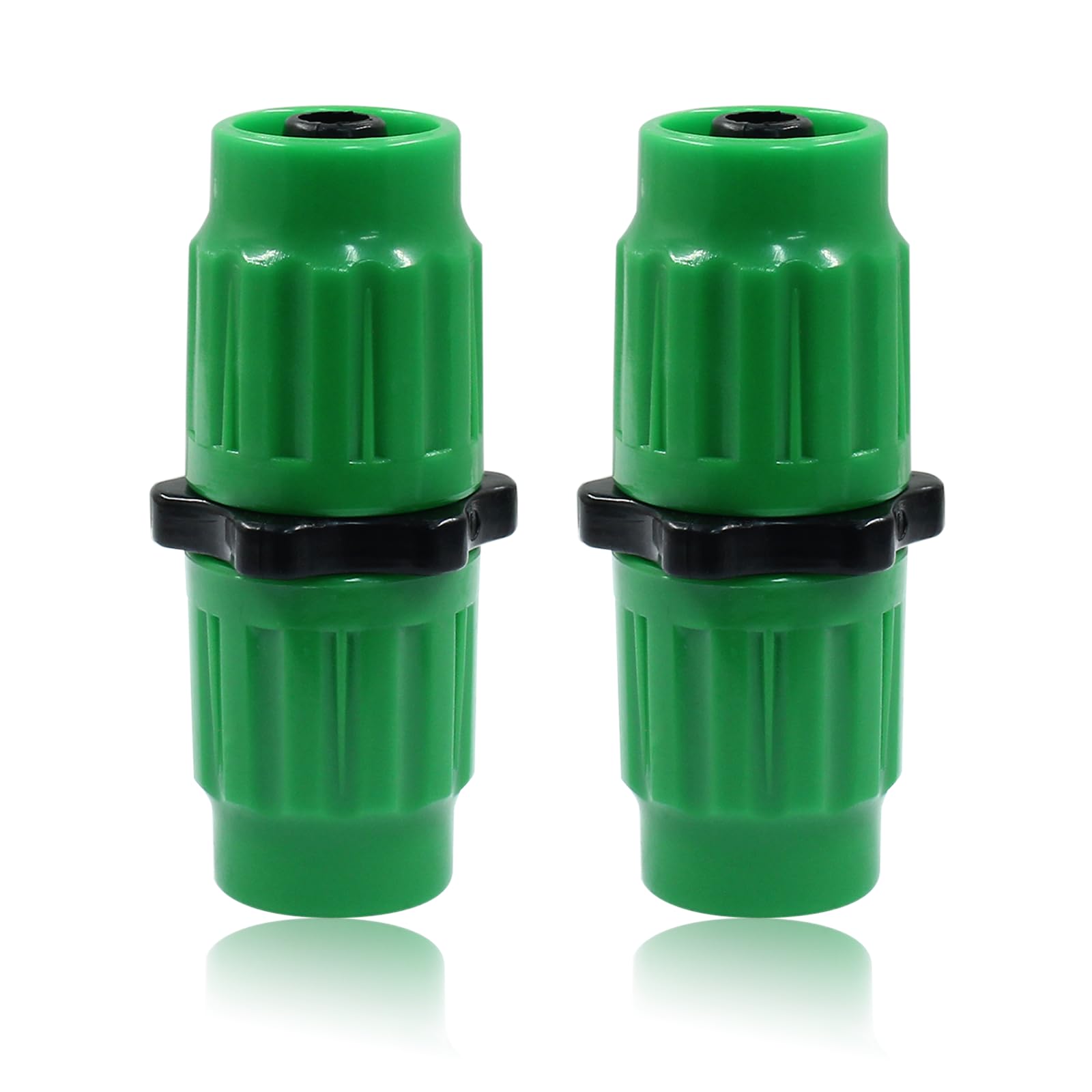 Rierdge2 Sets Expandable Garden Hose Repair Kit, Dual-Channel Hose Female Male Connectors Compatible with Pocket Hose Expandable Garden Hose 25 50 75 100 FT