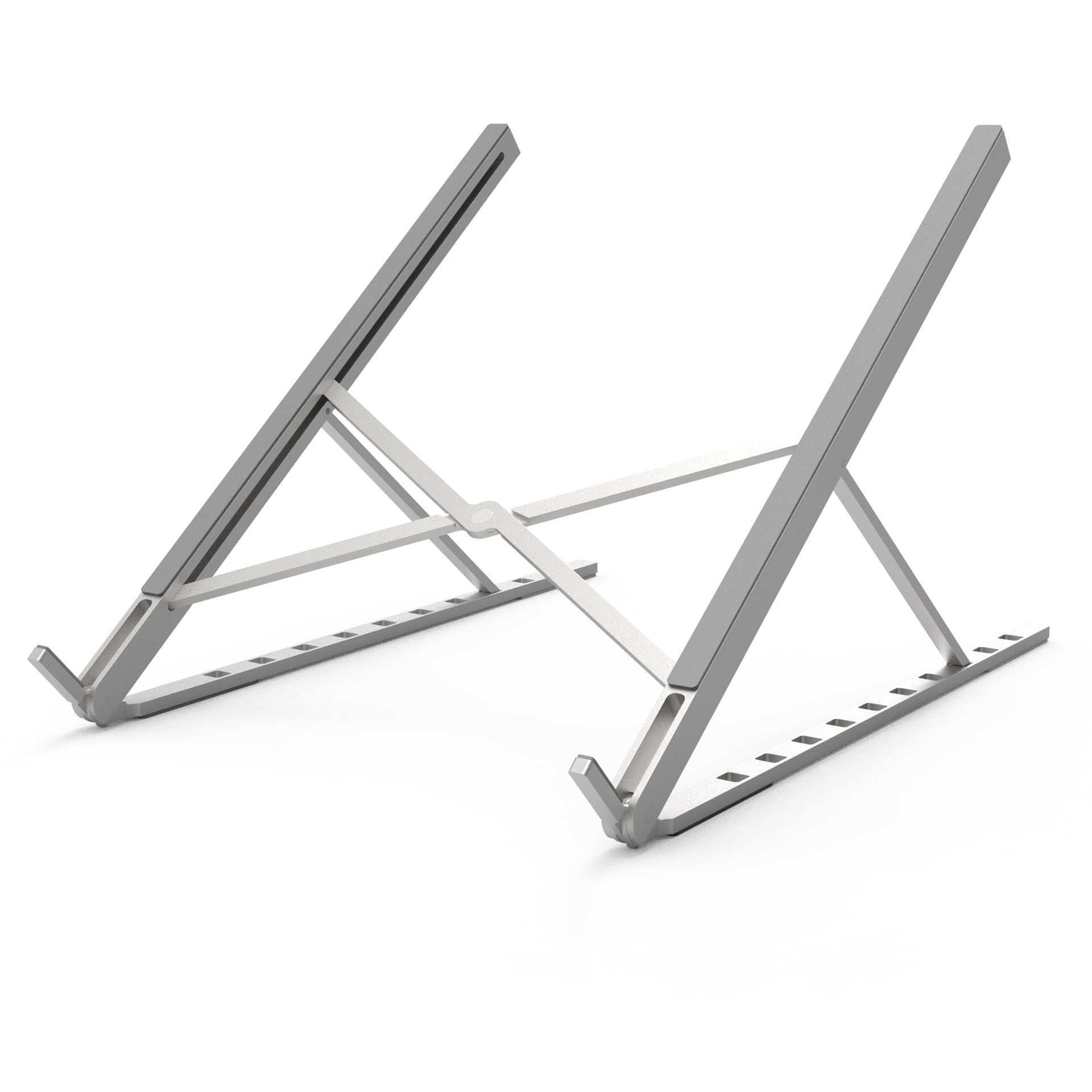 DC DREWCHAN Aluminum Laptop Stand for Desk, Foldable Ventilated Cooling Notebook Stand, Adjustable Portable Laptop Holder, Compatible with 11