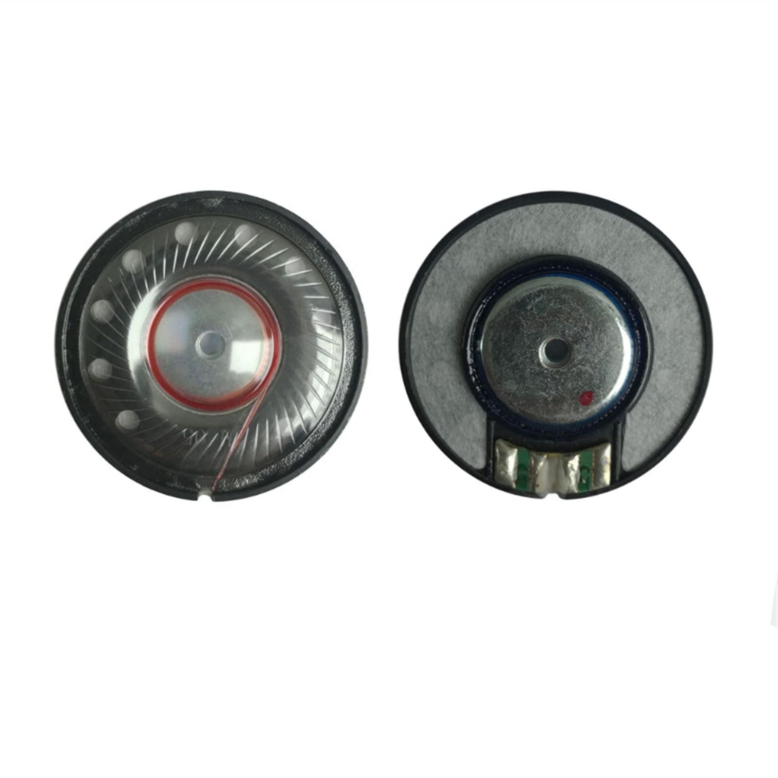 Wnuanjun Black 2Pcs 40Mm Headphone Speaker Unit Woofer Headset Driver 112Db Hifi Bass Speakers Neodymium Repair Parts For Headphones