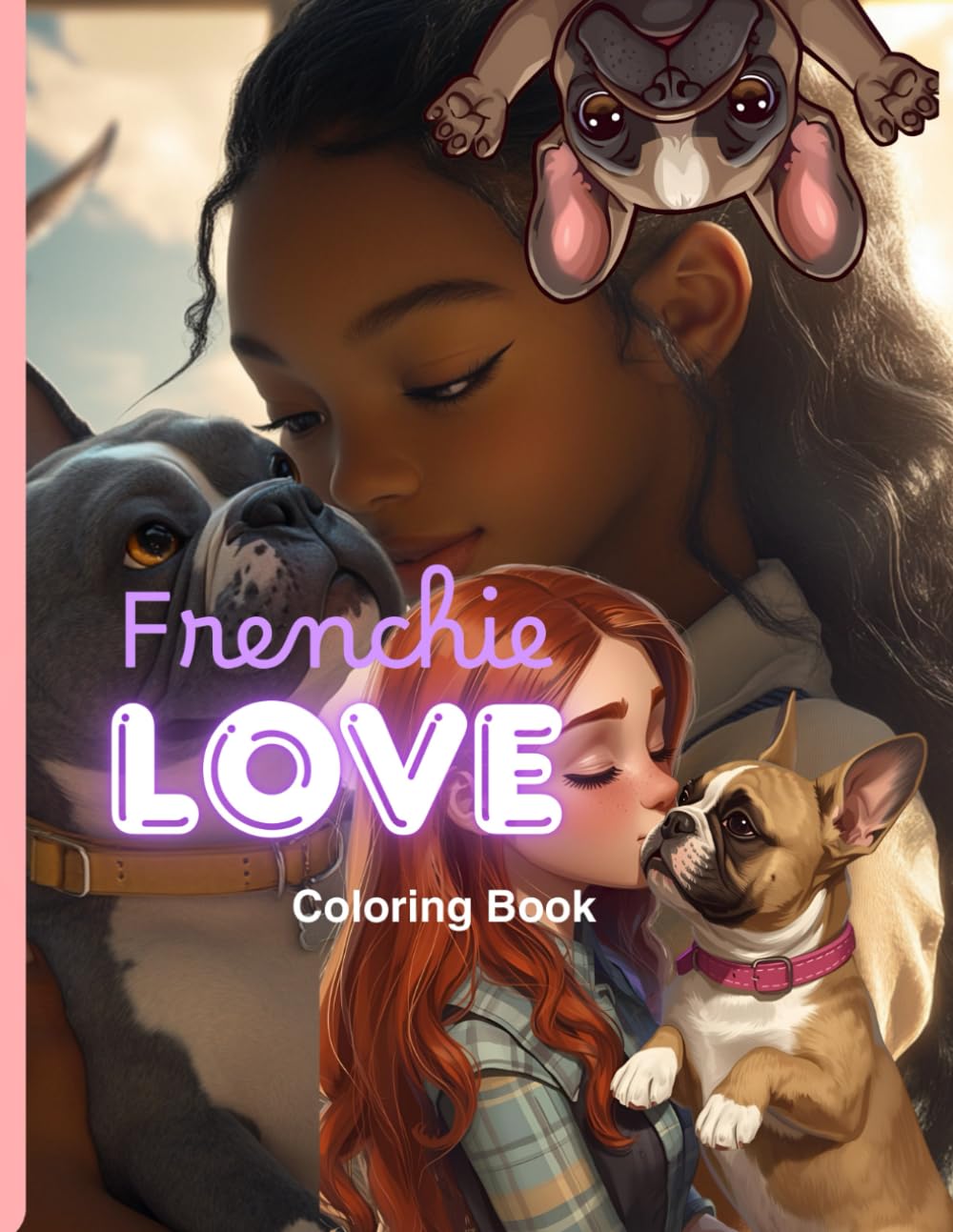 Frenchie Love Coloring Book: Fun illustrations art book for French Bulldog Lovers and Owners