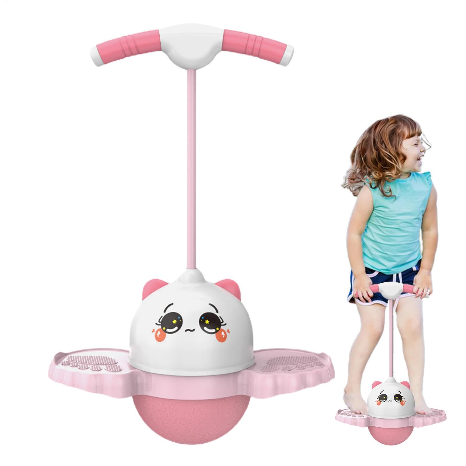 Balance Training Equipment, Fun Jumping Toy, Anti-Slip Bounce Ball Big, 31.5x14.96 Inches Easy-Grip Handle Design, Outdoor for Playtime, Exercise, and 800g