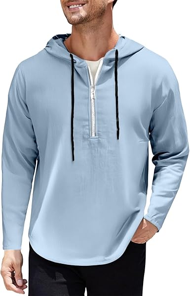 Angxiwan Herren Hoodie - Bequemer Kapuzenpullover Aus Baumwolle