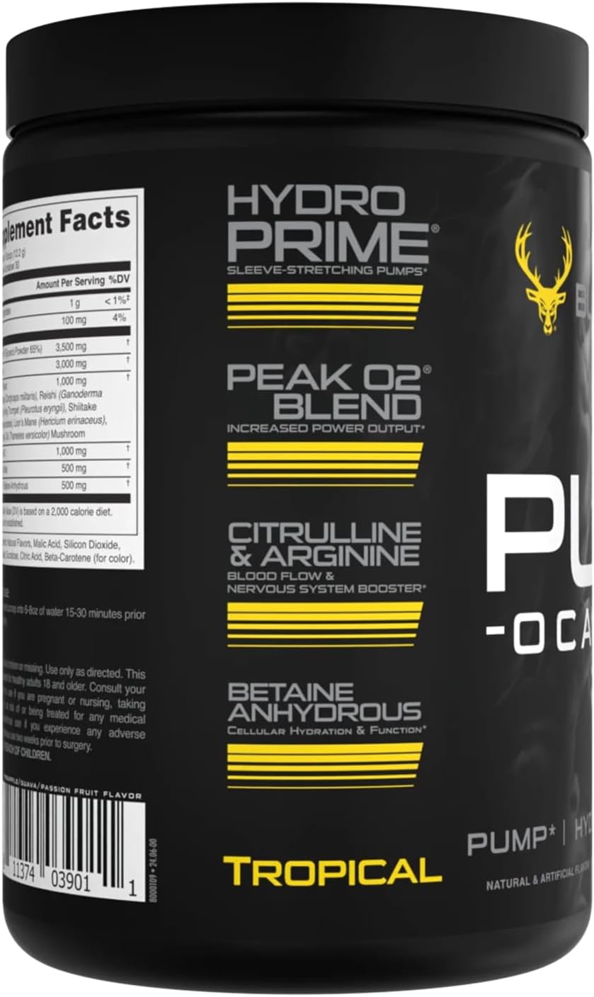 Pump-ocalypse Tropical | Nitric Oxide and L Arginine Supplement with Citrulline Malate, GlycerPump | Ultimate N.O. Booster | Lean Muscle Support for Blood Flow, Vascularity, Hydration and Endurance - Image 5