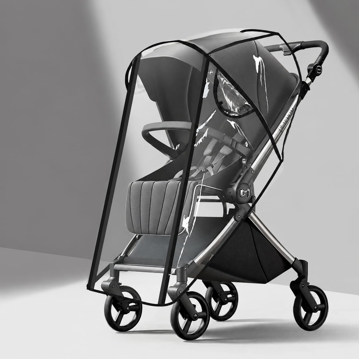 Universal Pram Rain Cover with Ventilation and Frosted Panels