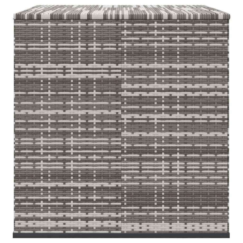 Cassapanca da giardino in rattan sintetico, 145 x 100 x 103 cm | Resistente alle intemperie, tasca interna impermeabile, molla a gas, facile da pulire
