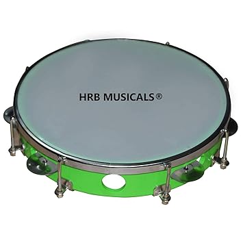 HRB MUSICALS Tambourine Hand Percussion Musical Instrument (DAFLI)