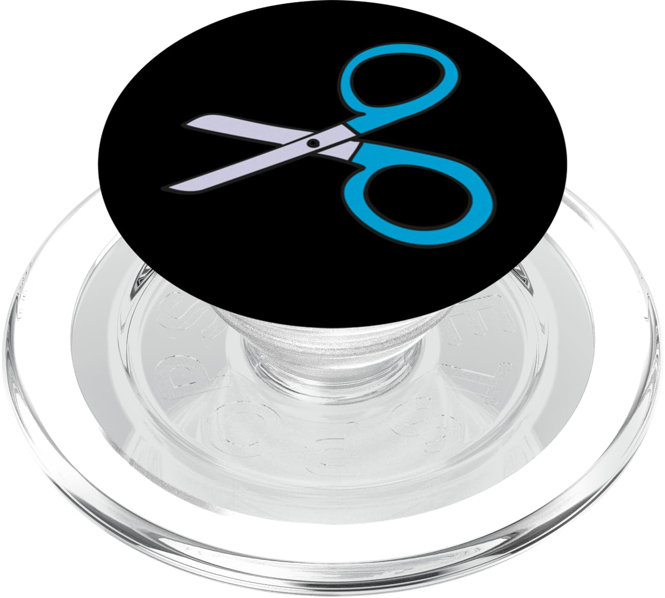 Scissors - Rock Paper Scissors Funny Team Halloween Costume PopSockets PopGrip for MagSafe, Clear