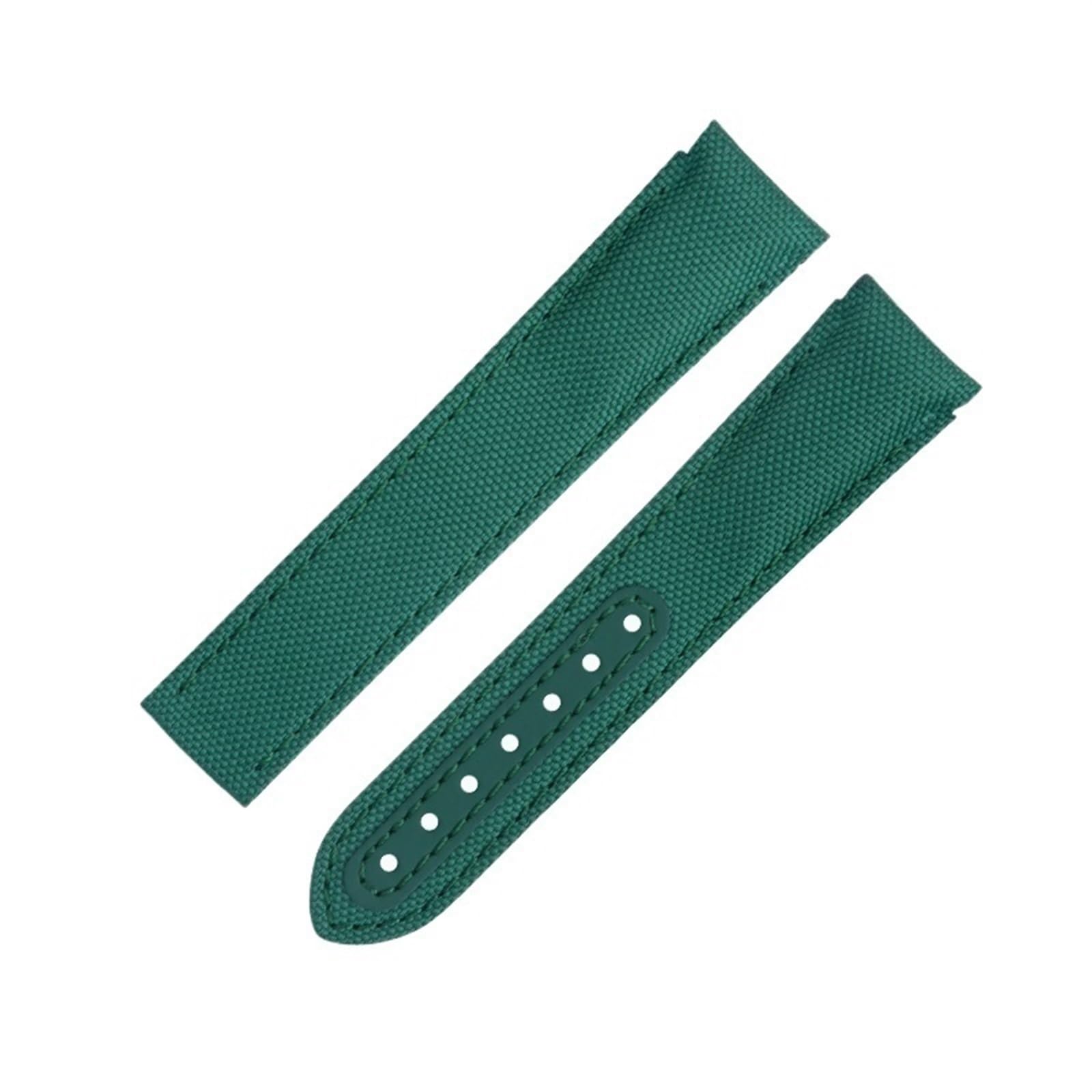 Bracelet Nylon Vert 20mm Omega Seamaster Planet Ocean Speedmaster Courbé - 8