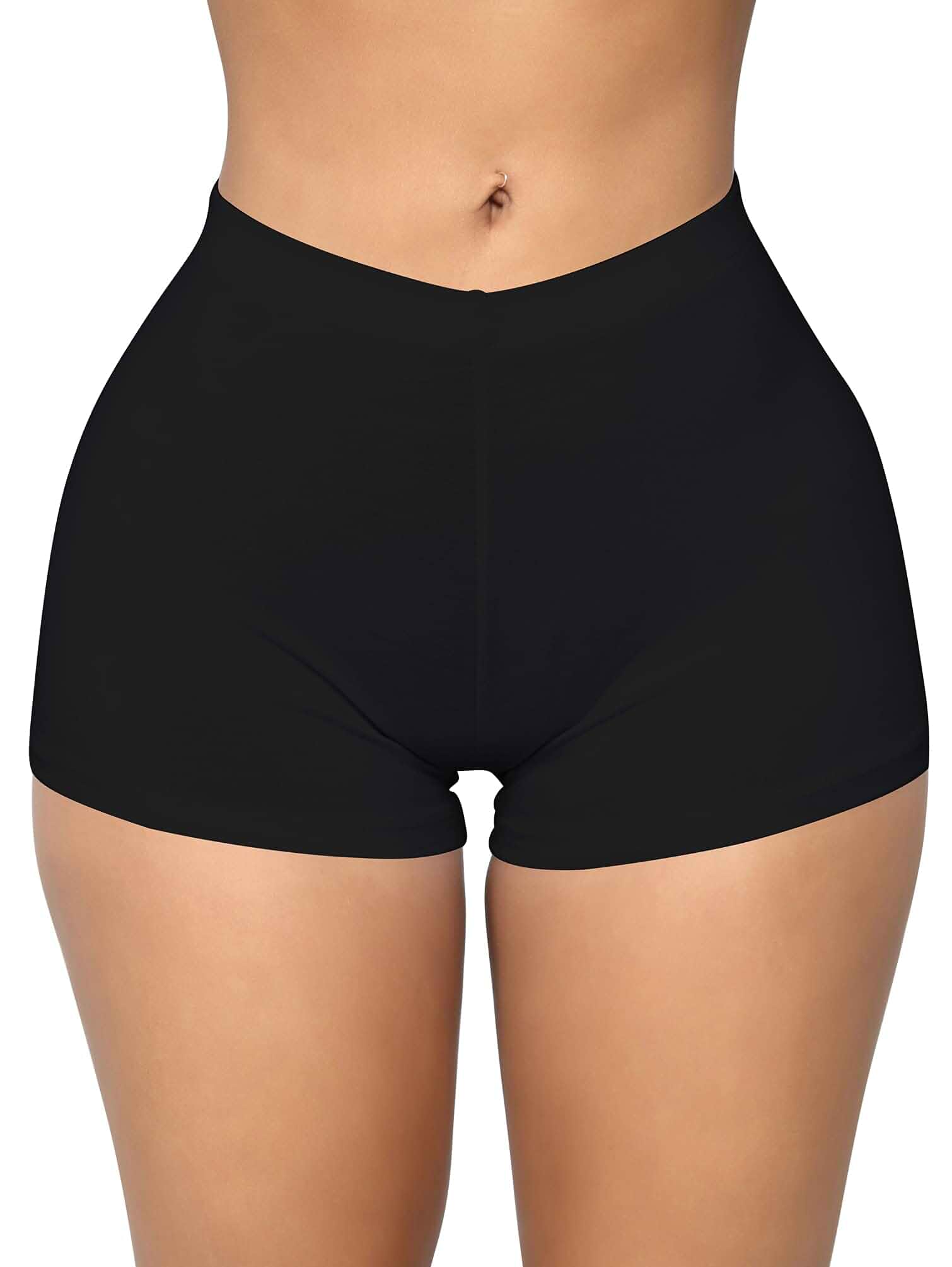 BORIFLORS Women's Sexy Workout Gym Booty Shorts | Elastic Waist, Biker Athletic Dance Rave Shorts