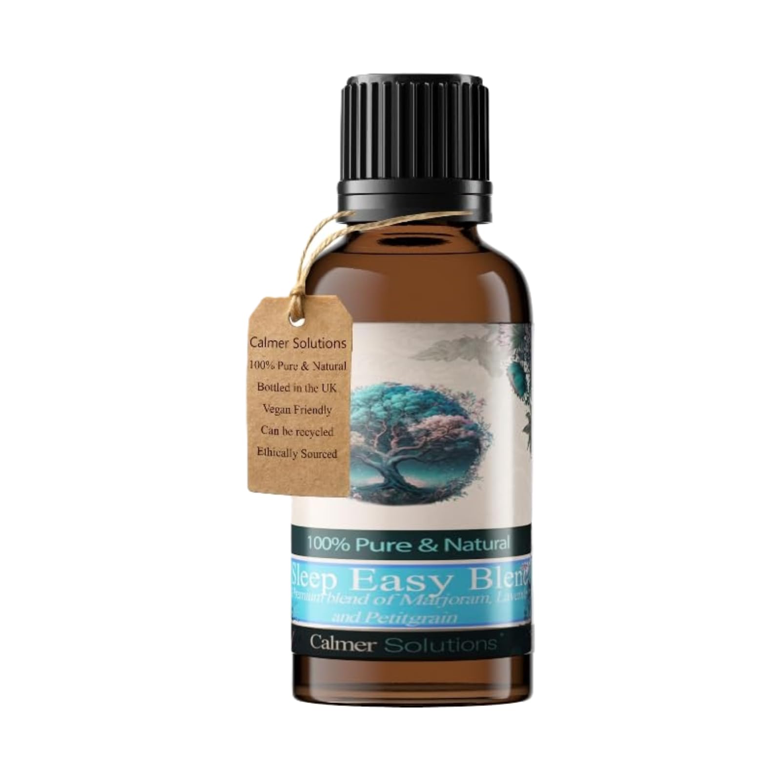 Calmer Solutions Clear Sleep Essential Oil Blend 30Ml – Lavender, Petitgrain & Sweet Marjoram Aromatherapy Oil For Diffusers | Sleep Easy