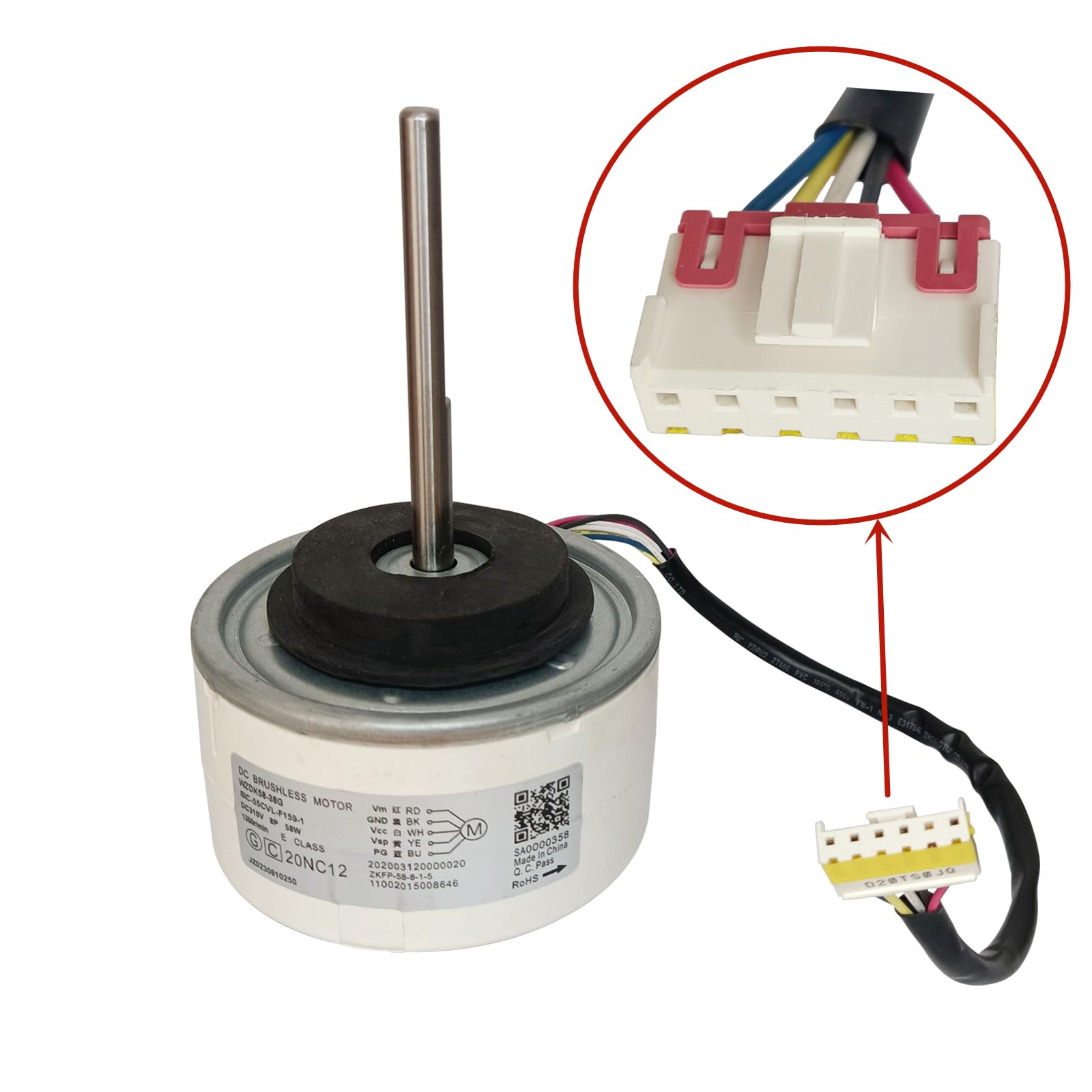 Amazon.com: WZDK58-38G Air Conditioning Motor 58W Brushless Air