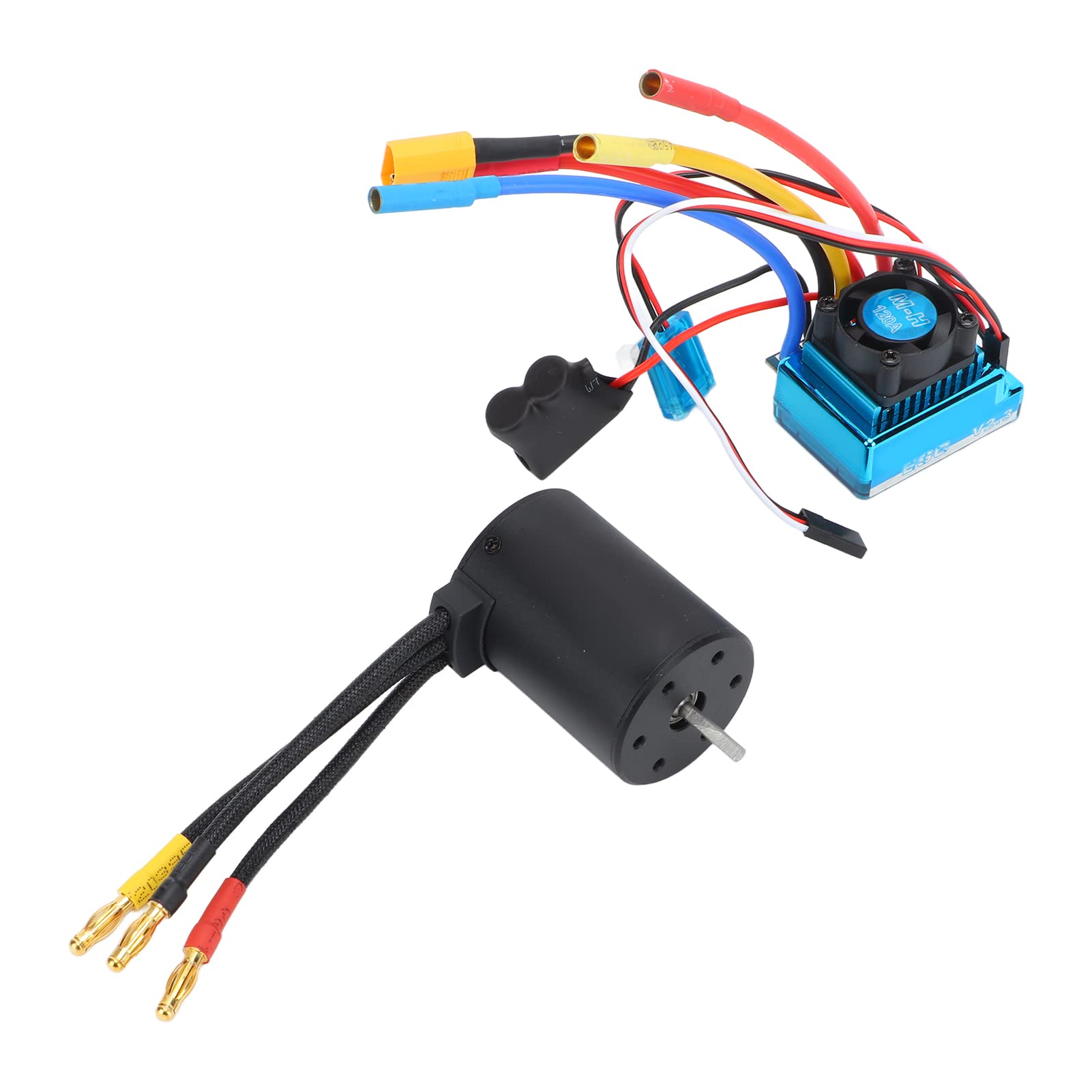 Focket Zestaw Silnika Bezszczotkowego 120A, 3600KV, Regulator do RC 1/10
