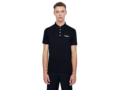 Armani Exchange Slim Fit Milano/New York Logo Polo Men