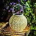 Solar Big Lantern Hanging Garden Outdoor Lights Metal Waterproof LED Table Lamp Decorative