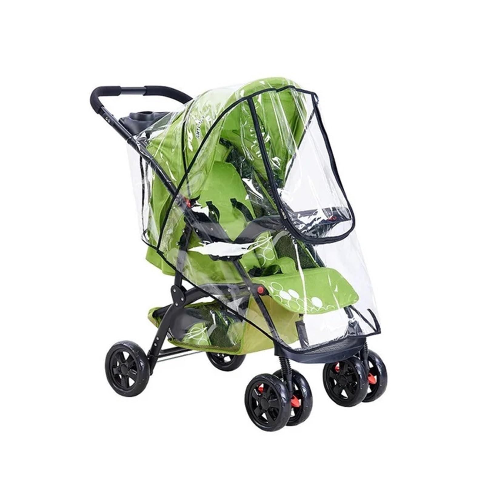 Housse Pluie pour Poussette Housse de Pluie Transparente for Chariot, imperméable, Respirante, Universelle, for Poussette, Fermeture éclair, Parapluie for Accessoires de Chariot(C)