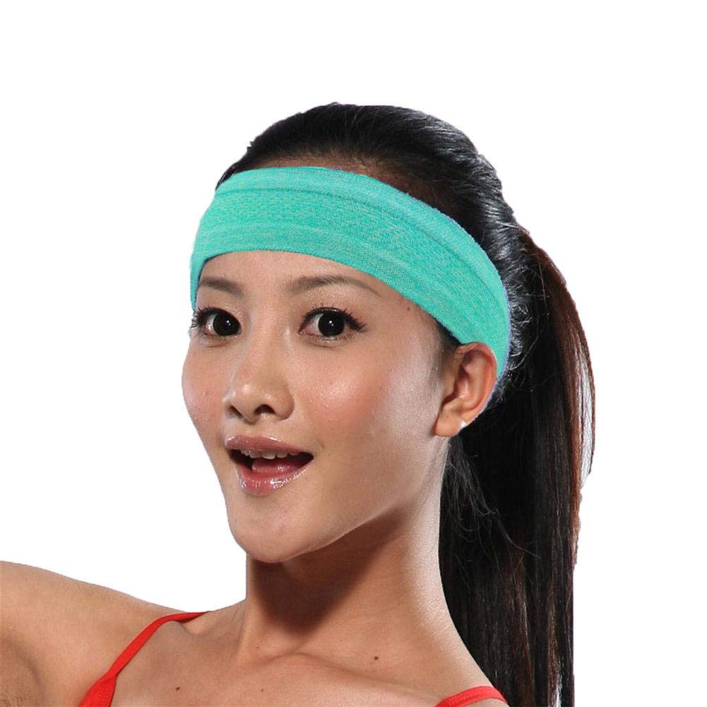 New Mumian K01 Professional Silicone Sport Headband Anti Skid Head Protection Sweat Headband Hair Band for Men Women Yoga Fitness Running Climbing 1 Pcs Light Green