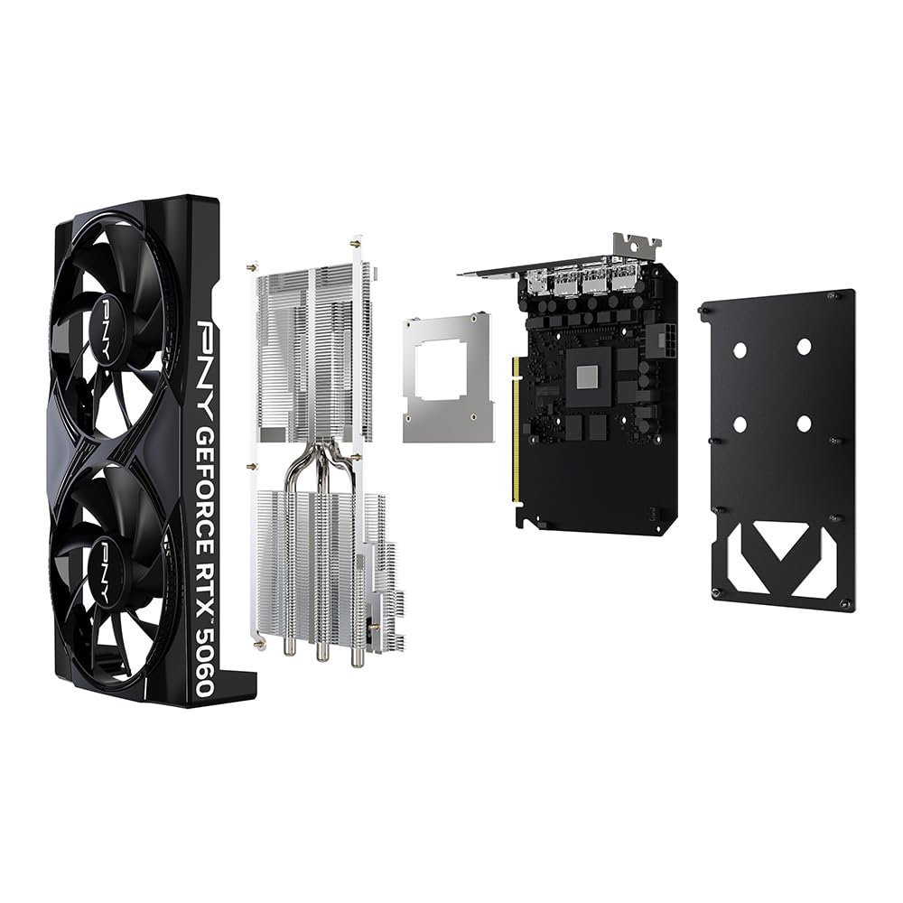 PNY Karta Graficzna GEFORCE RTX™ 5060 8GB Overclocked Dual Fan DLSS 4