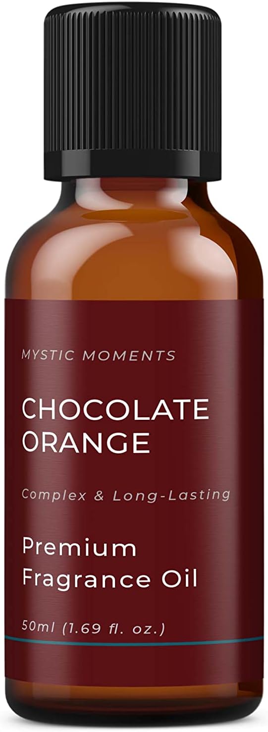 Mystic Moments | Chocolate Orange Fragrance Oil 50ml | Rich Cocoa & Zesty Citrus Aroma for Candles, Soap & Diffusers | Warm Uplifting Scent