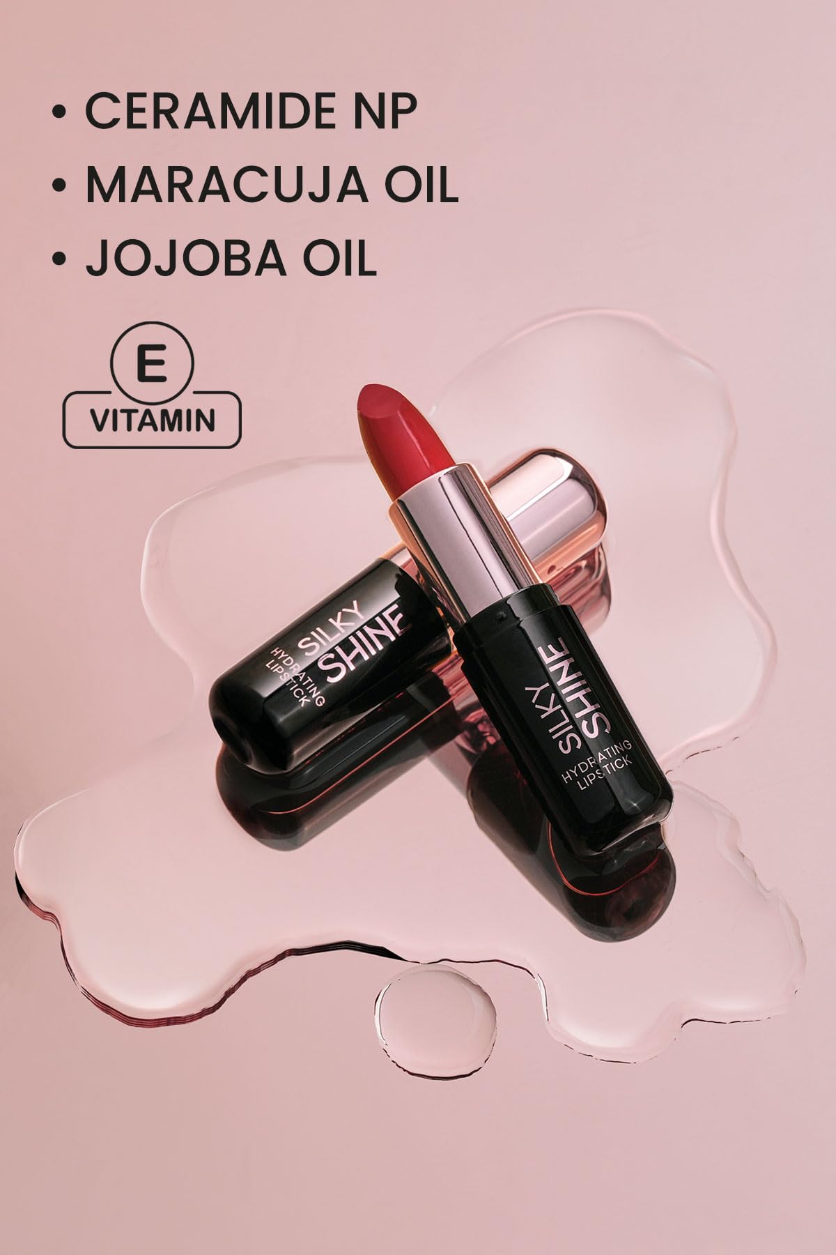 GOLDEN ROSE Silky Shine Hydrating Lipstick - Nemlendirici Ruj No:224