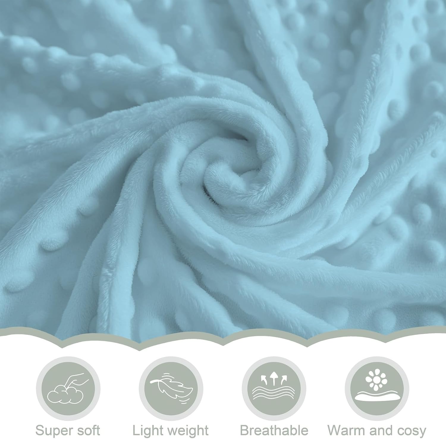 Blue Baseball Baby Blankets for Boy Spring Baseball Sport Soft Mink Dotted Backing Double Layer Swaddle Receiving Blanket American Sports Stars Bed Throws for Newborn Infant Toddler Nursery 30x40