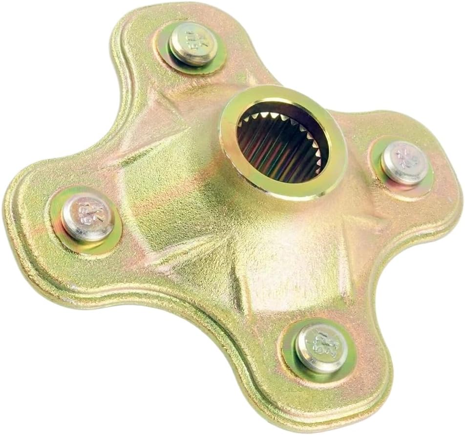 4 Piece M10 115mm 27 Tooth Rear Axle Wheel Hub Compatible with ATV Bear YFM250 Big Bear YFM400 YFM350 4X4 Moto 4 Timberwolf