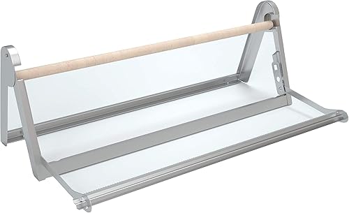 Miniatura 2 de HFS (R) Soporte y dispensador de rollo de papel kraft de 24 pulgadas para colgar en la pared o en la mesa, con barra cortadora, decoración para