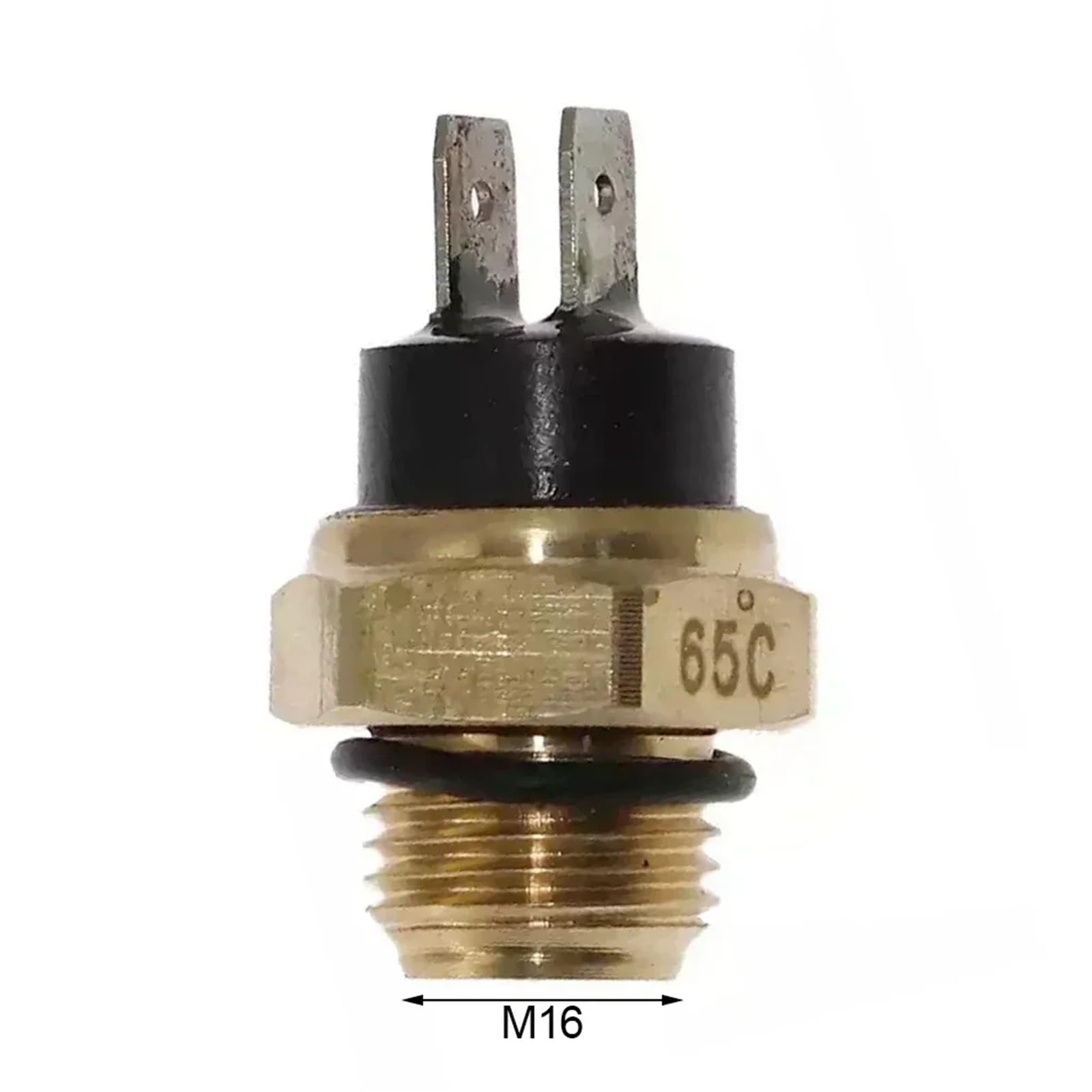 Sensore temperatura motore M16 65/75/80/90/95 ° Sensore temperatura acqua in rame Interruttore termostato ventola liquido di raffreddamento radiatore(95)