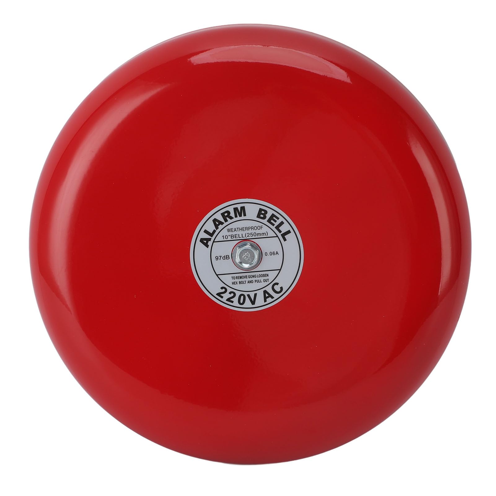 Campana de Alarma contra Incendios, Alarma de Timbre Estable Alta Sensibilidad 220 V CA Respuesta Rápida para la Escuela para el Hogar (CB-10B)
