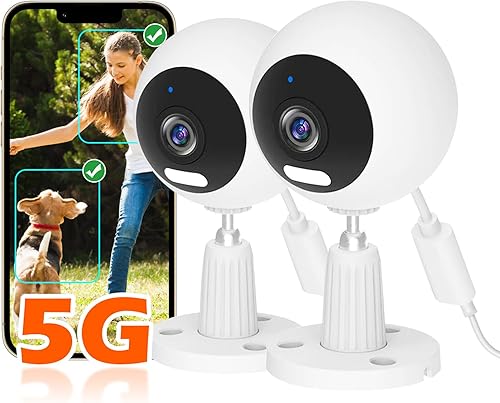 Cámara de seguridad para interiores y exteriores 5G2.4G para monitor de bebé, cámara de mascotas de 3 MP para perrogatoniñerabebéanciano, IP66