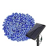Solarmks DZ-0200 Waterproof 1800mAH 200 Led Solar String Lights, 72-Feet, Blue