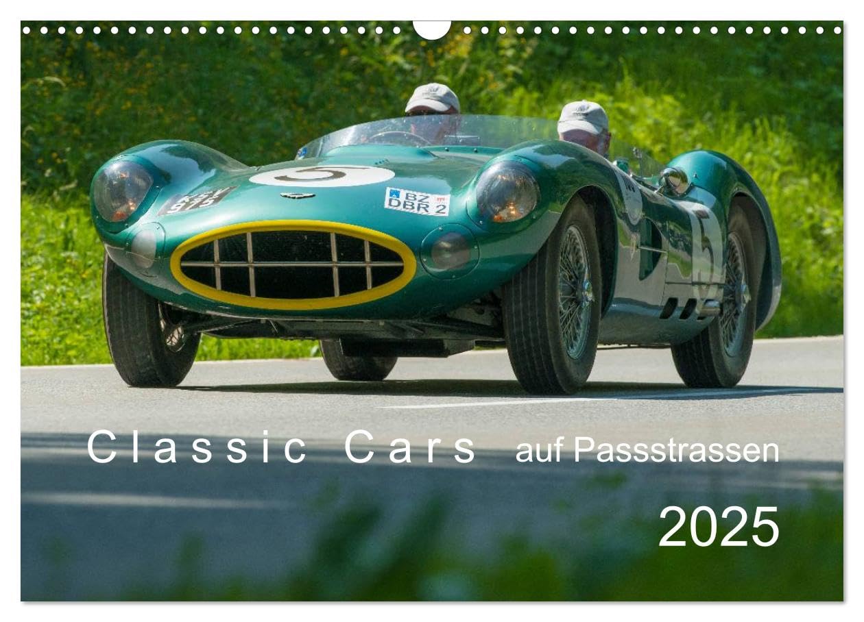 Classic Cars auf Passstrassen 2025 (Wandkalender 2025 DIN A3 quer), CALVENDO Monatskalender: Klassische Automobile unterwegs in der Alpenwelt (CALVENDO Sport)