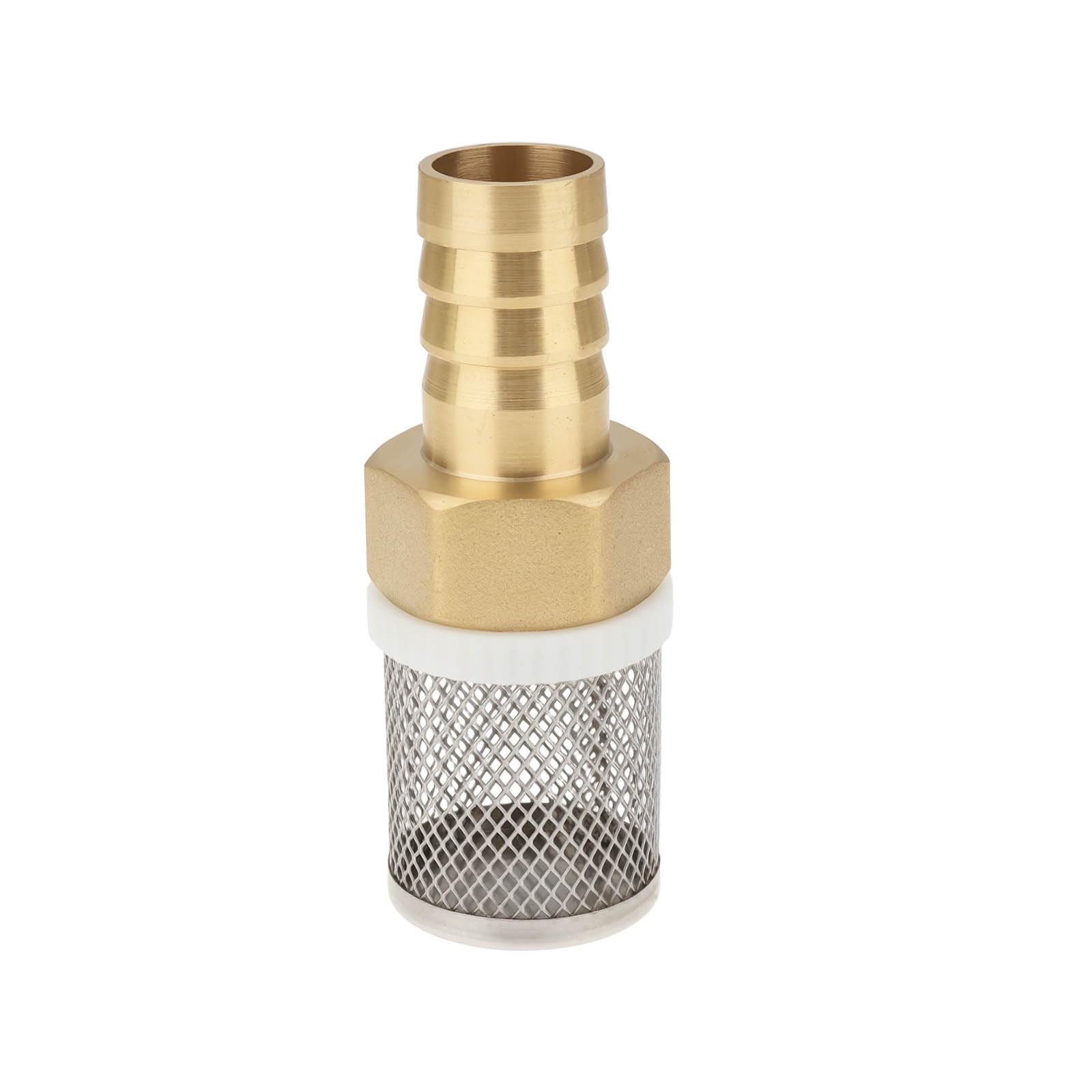 AS Axis Spindleon 19mm Brass Hose Barb Connector & Stainless Steel Filter Mesh Pump for Garden Swimming Pool Fish Tank Hose Filter