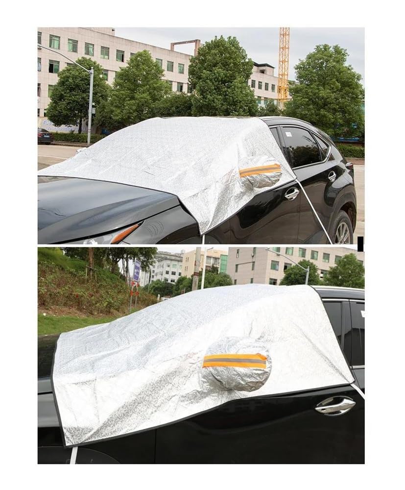 Housse de Protection pour Pare-Brise Pare-Brise De Voiture Épais Couverture De Neige Imperméable Anti-Gel Protection Solaire Automobile Accessoires Extérieurs De Voiture d'hiver Protection Pare Brise